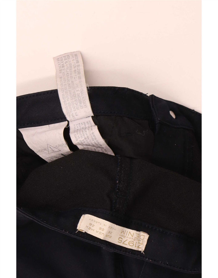 Damskie jeansy slim fit Zara EU 38 Small W28 L27 Granatowy poliester