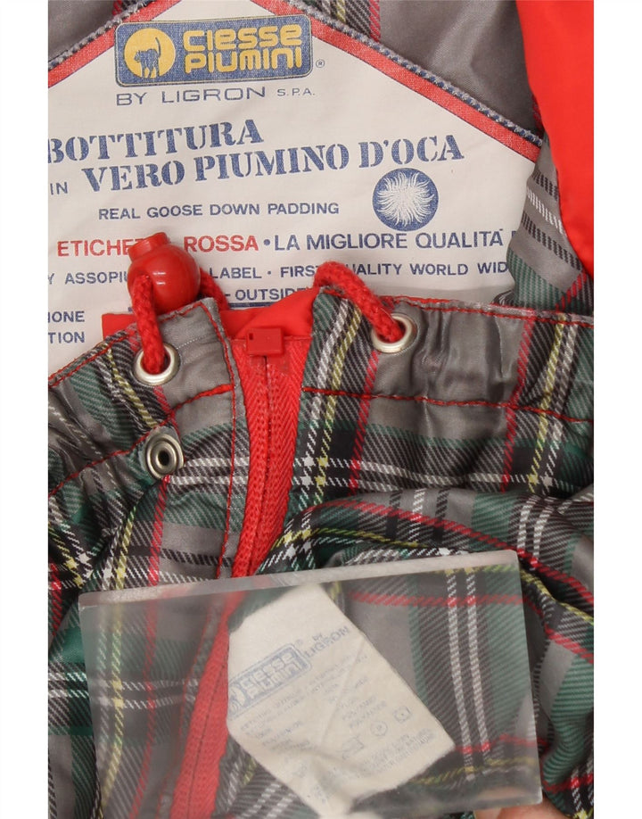 CIESSE PIUMINI Mens Hooded Padded Gilet UK38 Medium Red Polyamide