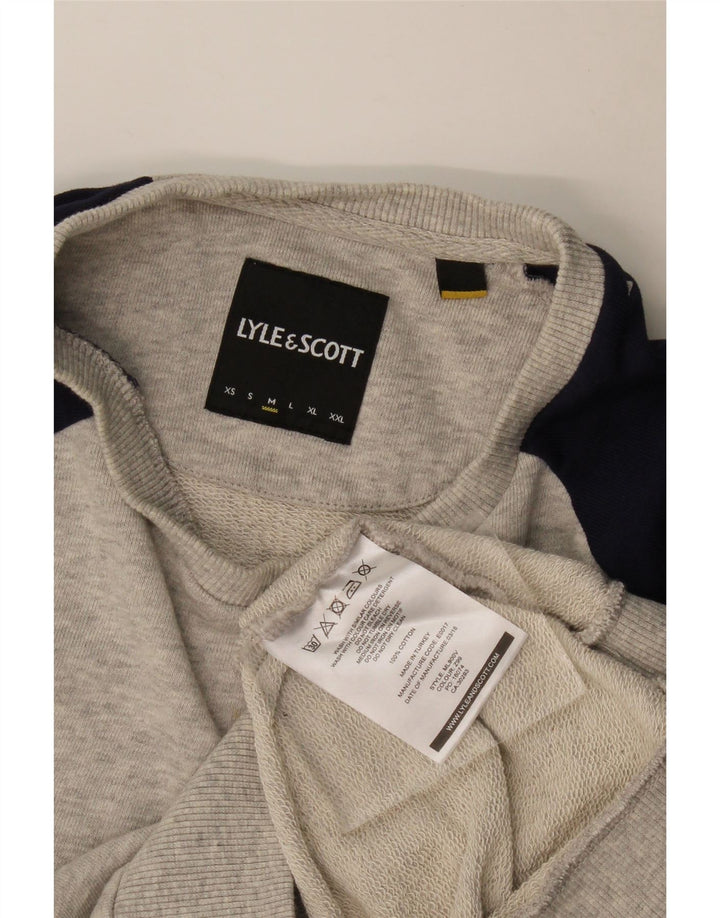 Męska bluza dresowa Lyle & Scott, bawełniana, w kolorze średniej szarości