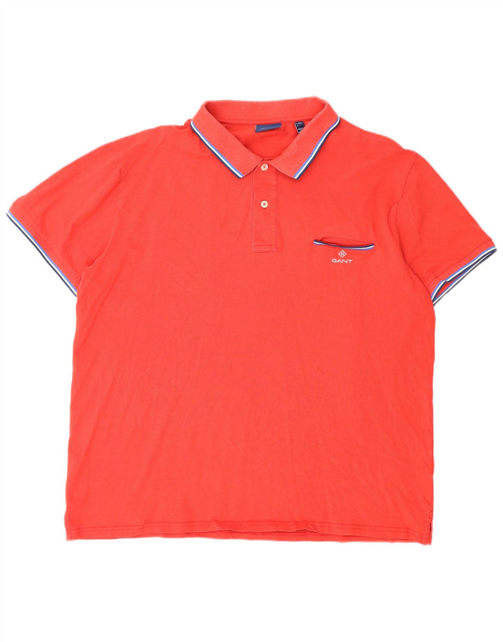 Męska koszulka polo Gant 3XL, czerwona, bawełniana