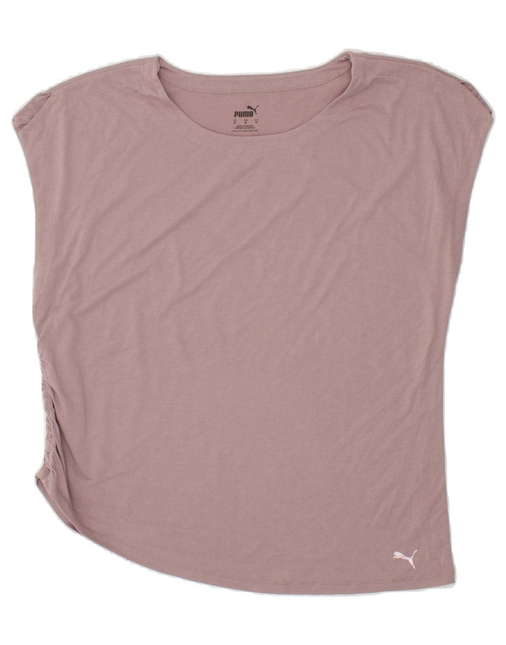 PUMA Womens T-Shirt Top UK 14 Medium Pink Vintage Puma and Second-Hand Puma from Messina Hembry 