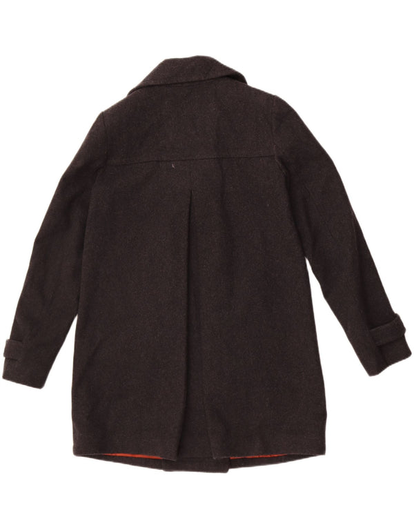 Płaszcz damski Benetton Oversized Pea UK 10 Small, szary, wełniany