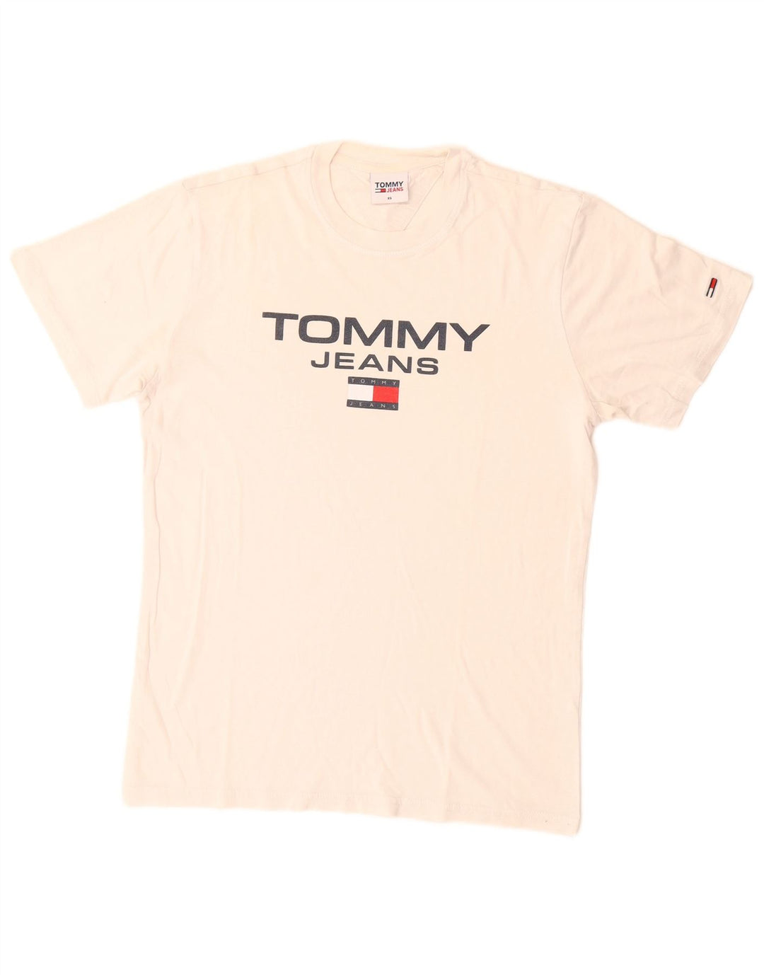 Męski T-shirt z grafiką Tommy Hilfiger Top XS, biały