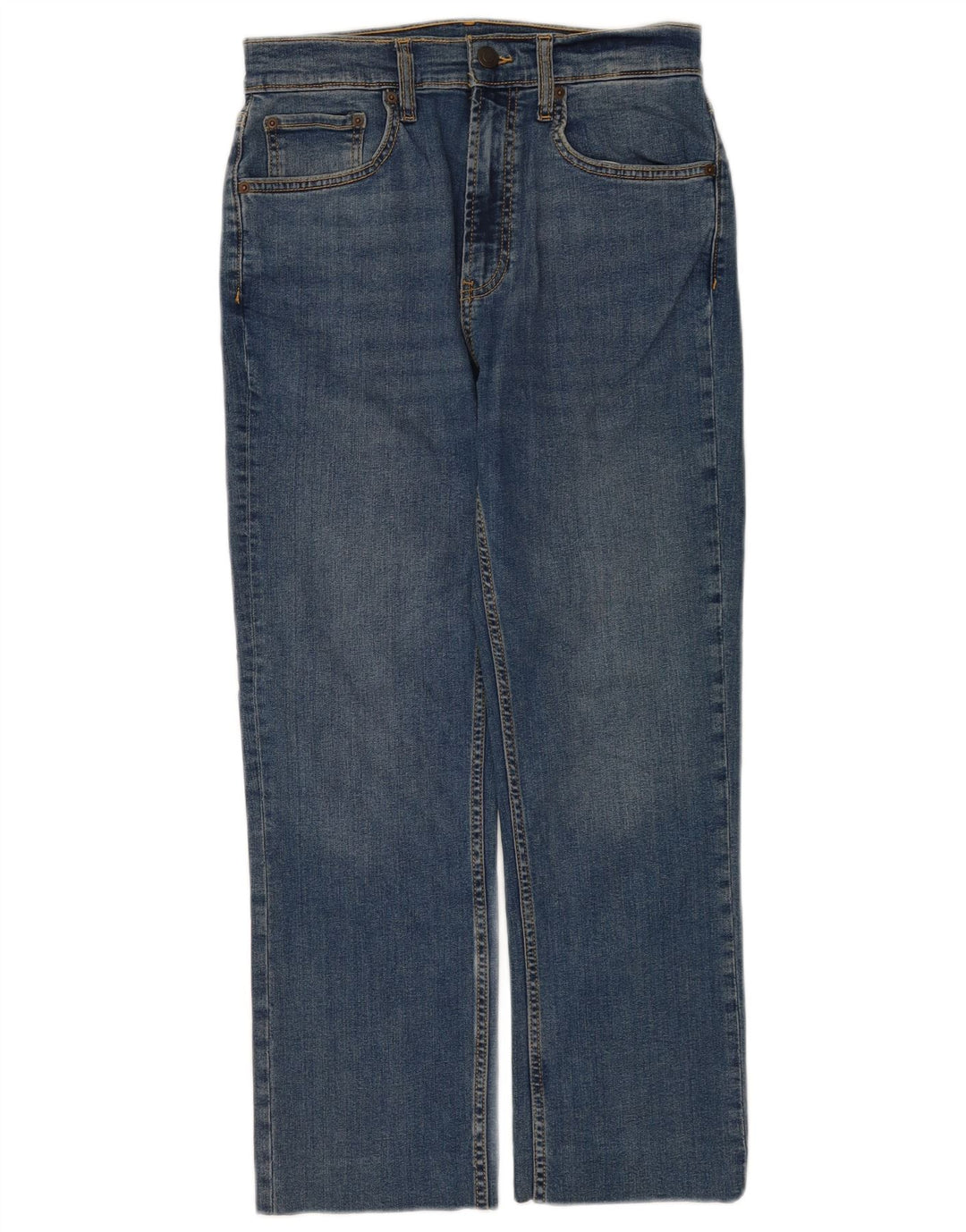 Damskie proste dżinsy Zara EU 38 Small W28 L25 Niebieskie bawełniane