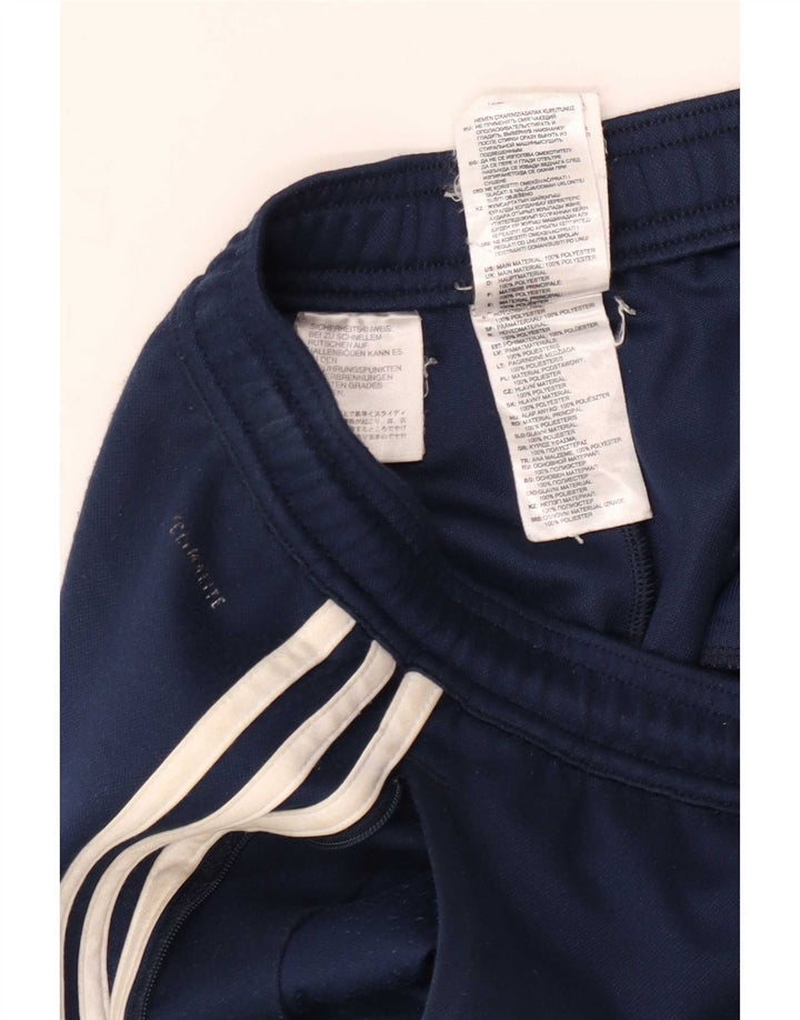 Męskie spodnie dresowe Adidas Climalite, małe, granatowe, z poliestru