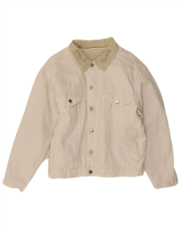Męska kurtka dżinsowa El Charro UK 36 Small White Floral