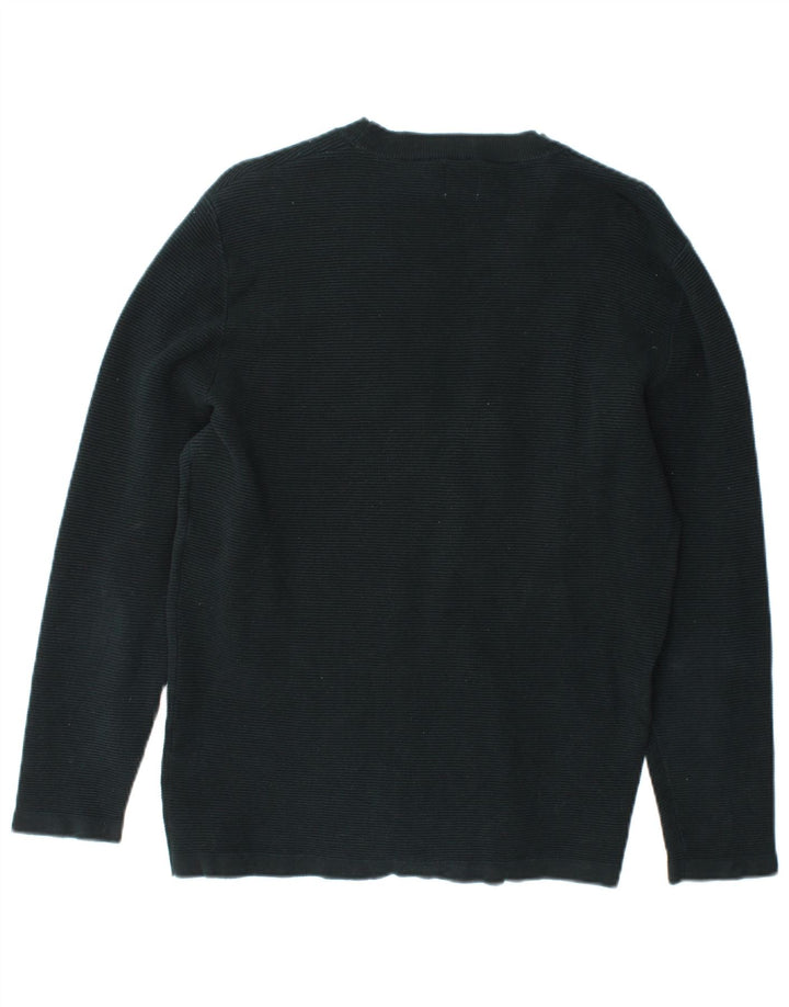 Męski sweter z okrągłym dekoltem Zara, średni zielony