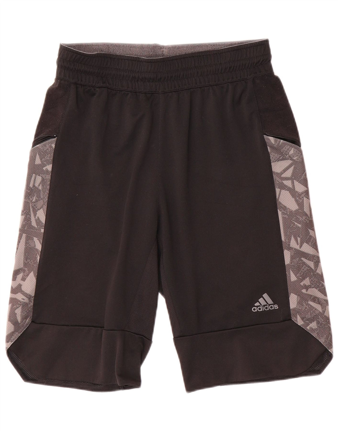Męskie spodenki sportowe Adidas, mały, czarny, geometryczny poliester
