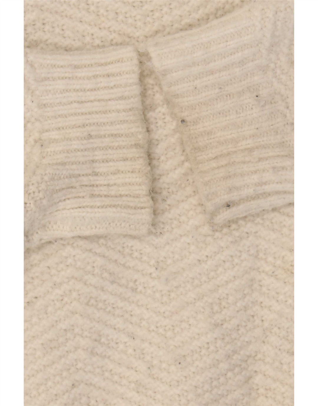 Marks & Spencer Damski sweter z dekoltem w łódkę, UK 16, duży, biały Chevron