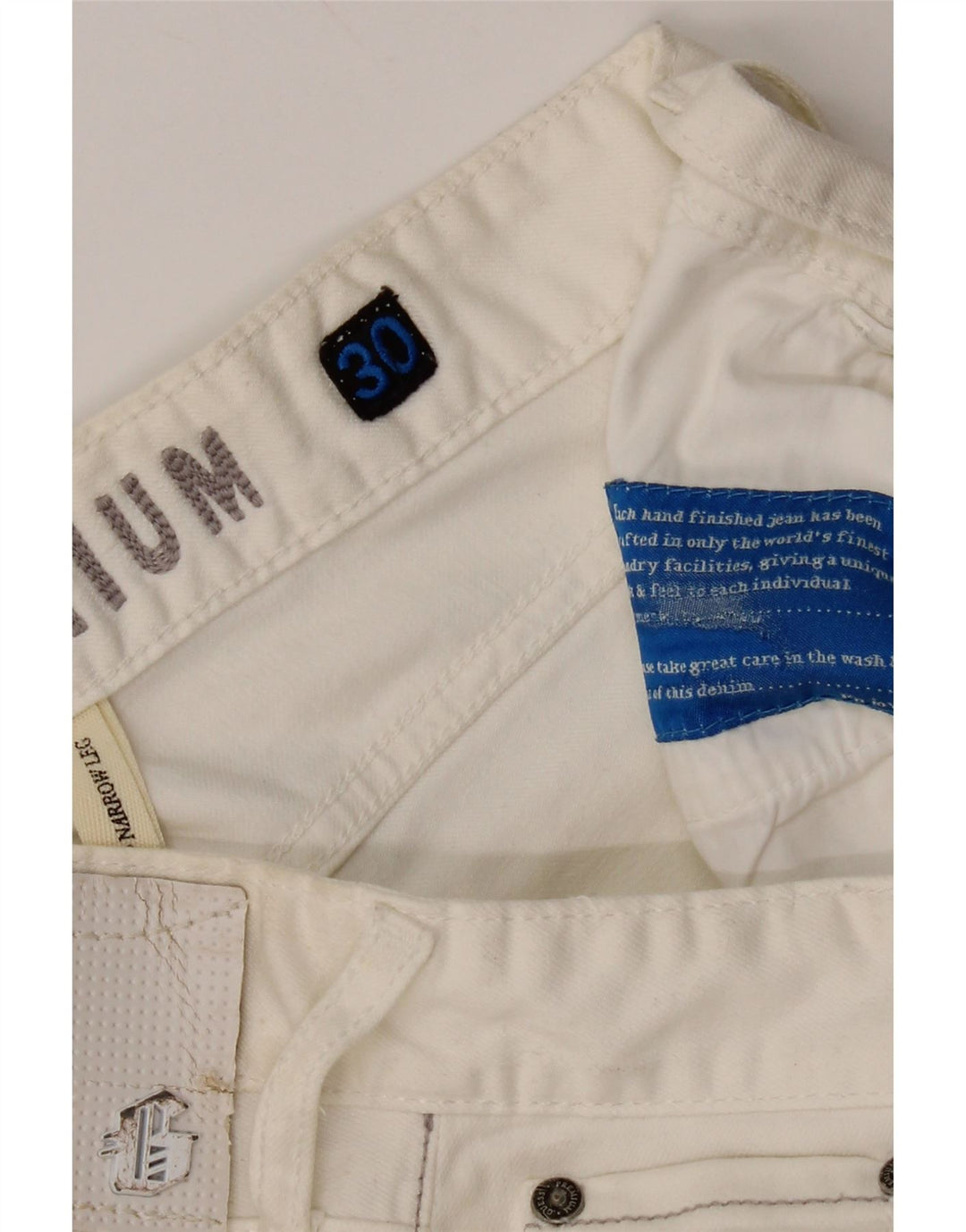 Jeansy damskie Guess W30 L34 białe