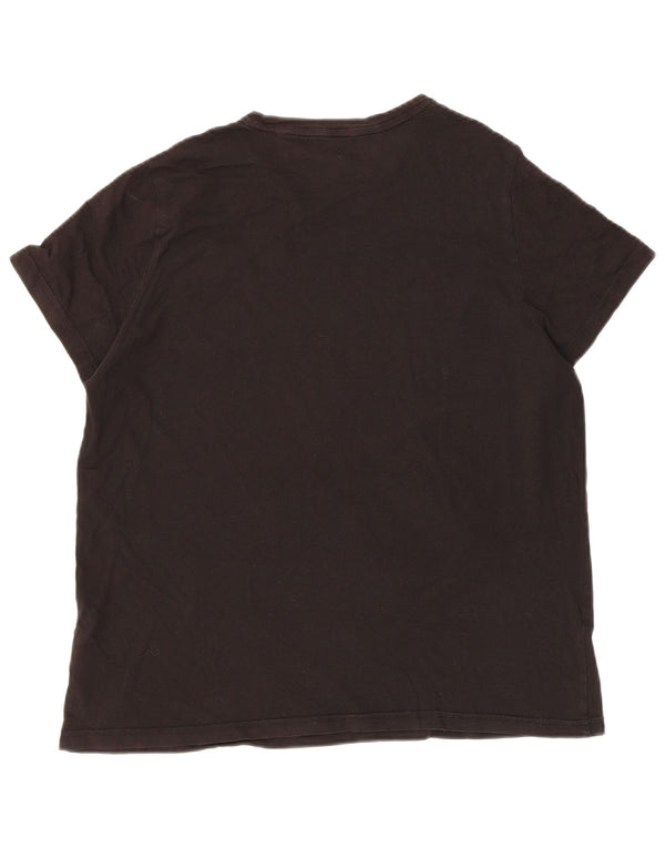 Damska koszulka z grafiką Puma Top UK 18 XL, czarna bawełna