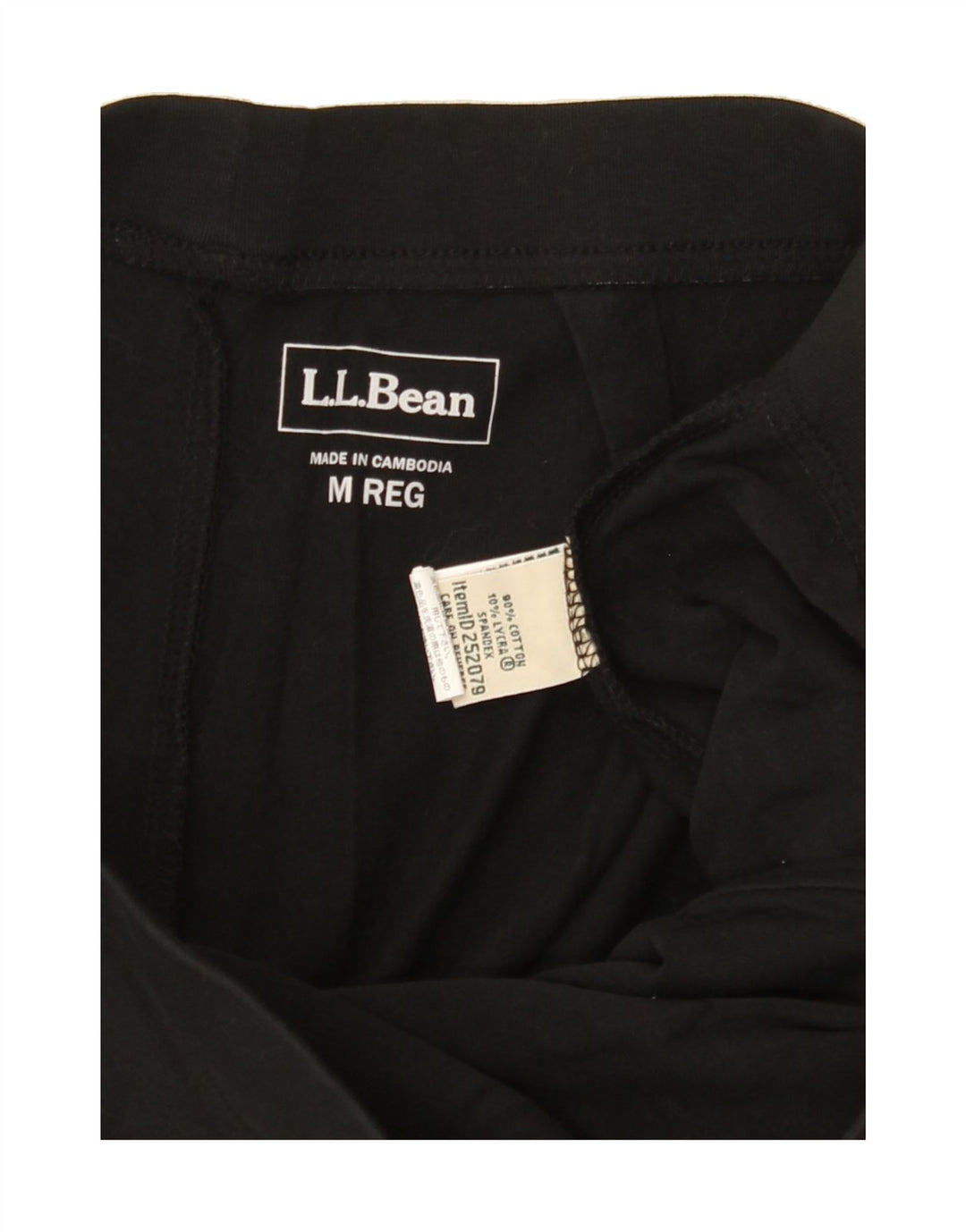 L.L.BEAN Womens Tracksuit Trousers UK 14 Medium  Black Cotton Vintage L.L.Bean and Second-Hand L.L.Bean from Messina Hembry 