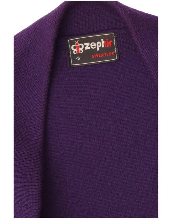 Vintage damska marynarka zapinana na 3 guziki UK 10, mała fioletowa