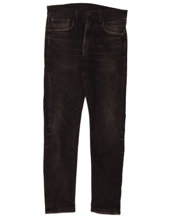 Męskie jeansy slim zwężane Levi's W31 L32, czarna bawełna