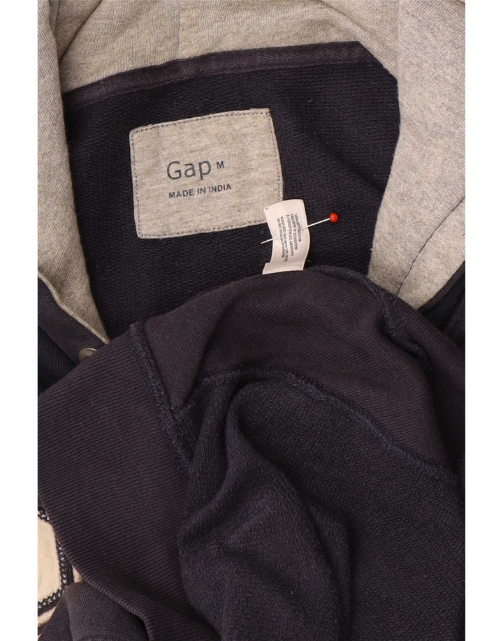 Męski sweter z kapturem Gap Graphic, średni granatowy, bawełniany