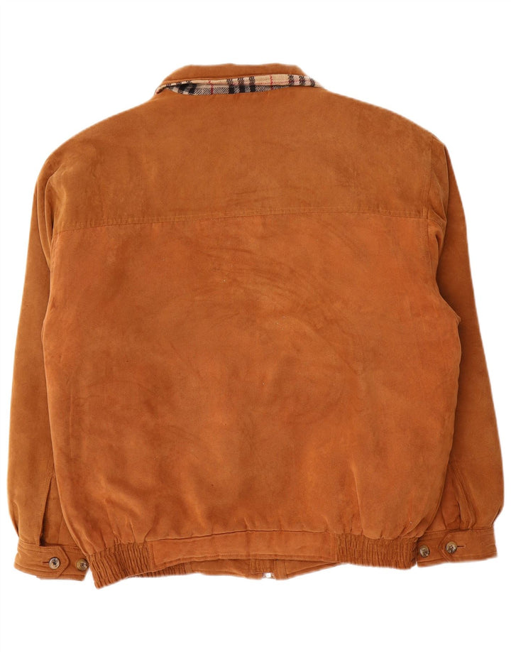 Męska kurtka bomber Roger Kent UK 42 XL, brązowy poliester