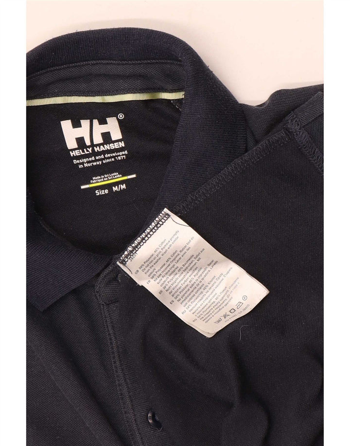 Męska koszulka polo Helly Hansen z grafiką, średnia, granatowa, bawełniana