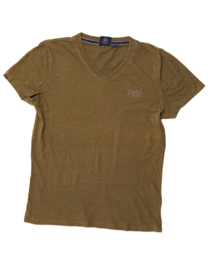 T-shirt męski Superdry, bawełniany, średni zielony