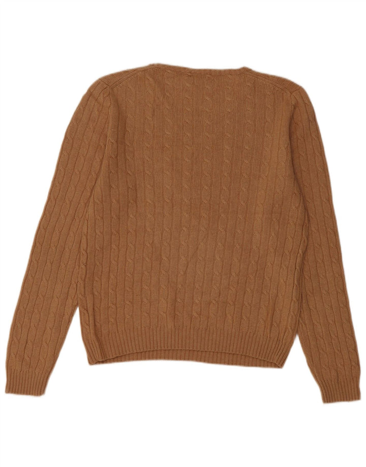 Damski sweter J. Crew z dekoltem w łódkę, UK 14, średni brąz