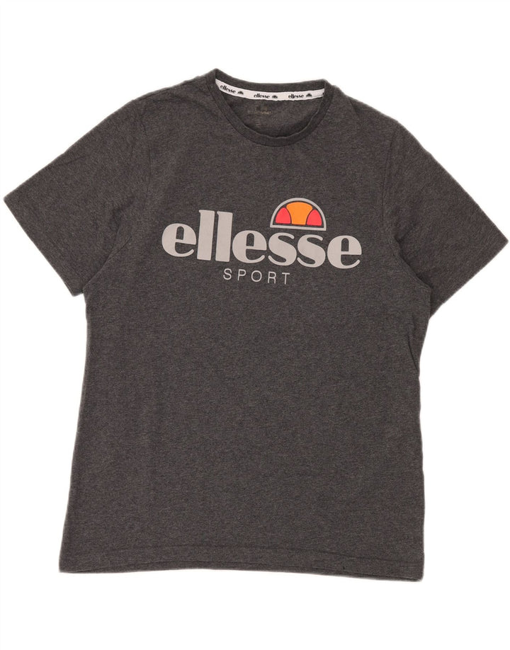 Męski T-shirt z grafiką ELLESSE, średnioszary, bawełniany