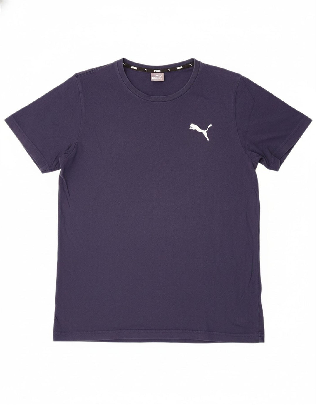 PUMA Mens T-Shirt Top Large Navy Blue Cotton