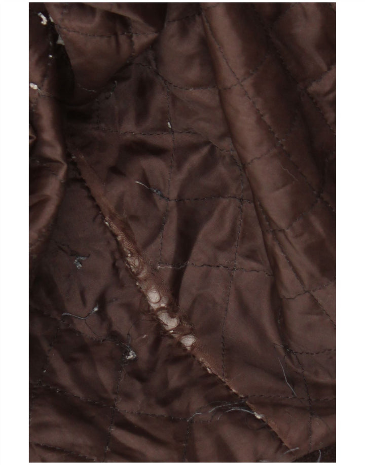 Vintage damski oversize'owy zamszowy płaszcz UK 20 2XL brązowy