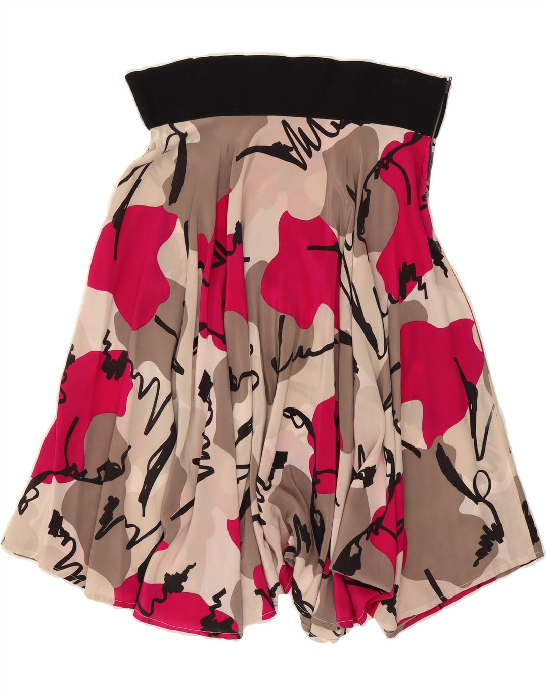 VINTAGE Womens Asymmetric A-Line Skirt W36 XL Multicoloured Vintage Vintage and Second-Hand Vintage from Messina Hembry 