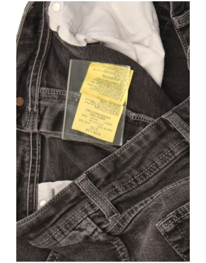 Męskie jeansy Wrangler Clyde Straight W36 L30 Szara bawełna