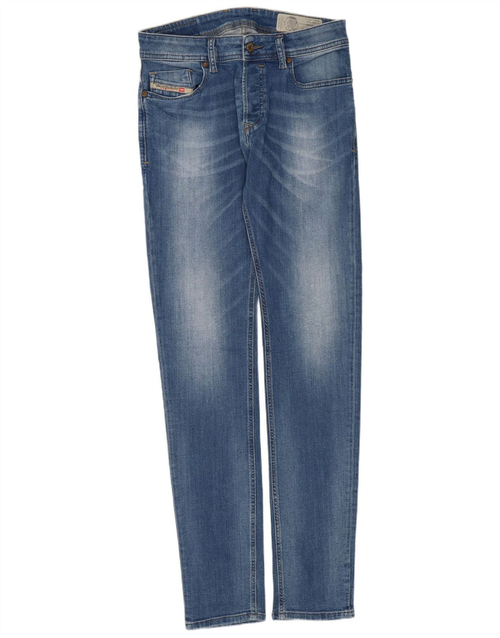 Damskie jeansy Diesel Slim W28 L32 Niebieskie bawełniane