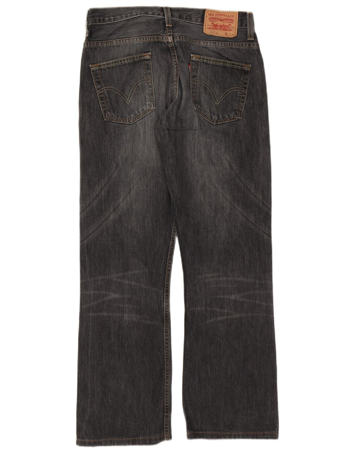 Męskie jeansy Levi's 507 Bootcut W31 L29 Czarna bawełna