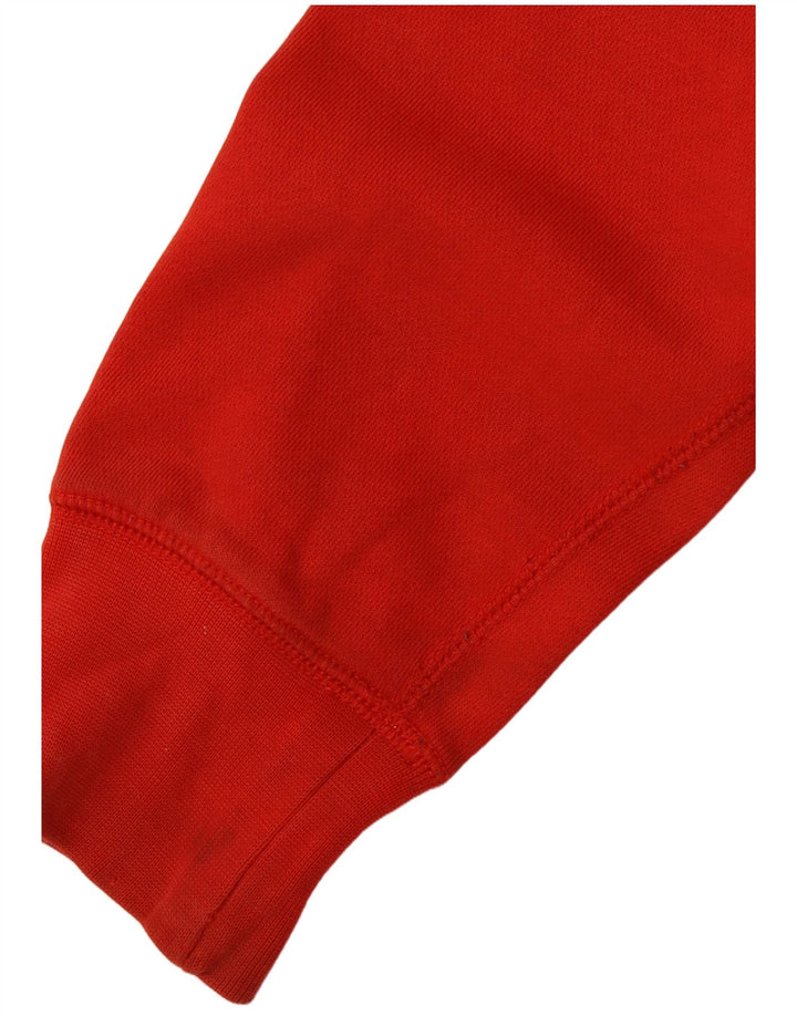 Męski sweter z grafiką Nike, mały, czerwony, bawełniany