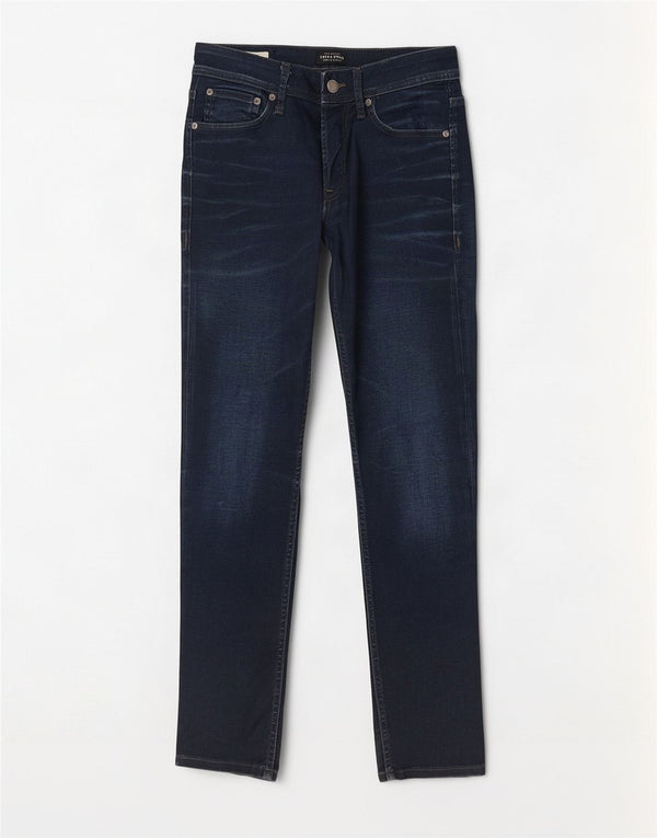 Męskie jeansy Jack & Jones Tim Slim W30 L30 Granatowa bawełna