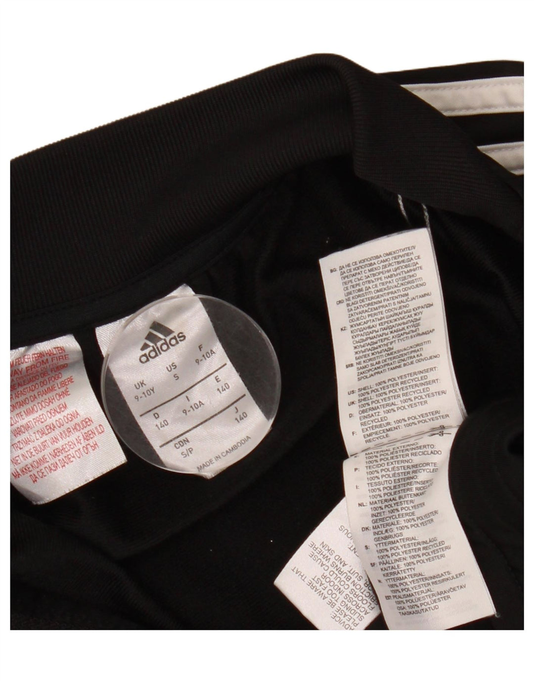 Chłopięca bluza dresowa ADIDAS 9-10 lat, czarna, poliester