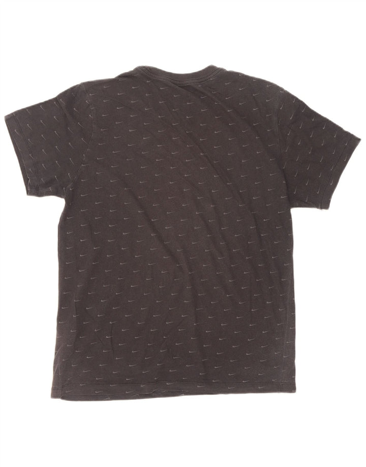 Męski T-shirt z grafiką Nike, mały, czarny, bawełniany