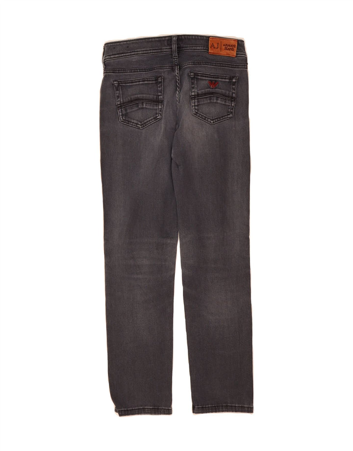 ARMANI Womens Straight Jeans W29 L27 Grey Cotton Vintage Armani and Second-Hand Armani from Messina Hembry 