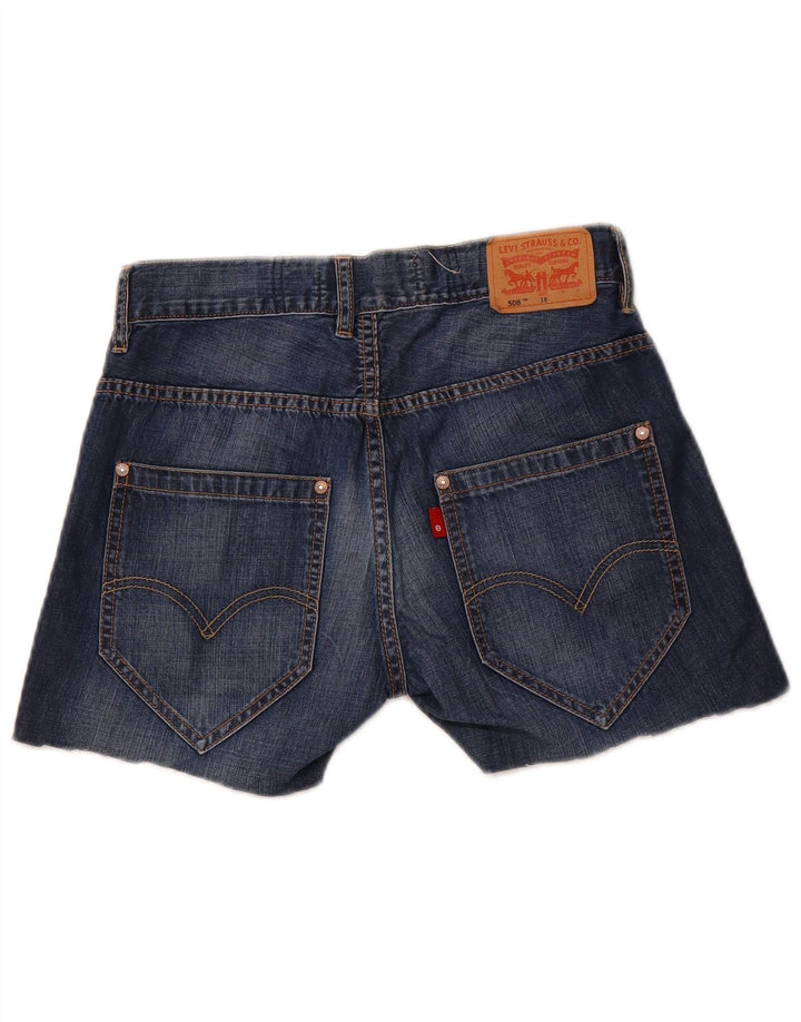 Dziewczęce LEVI'S 508 Regularne spodenki jeansowe 15-16 lat W26 Niebieska bawełna