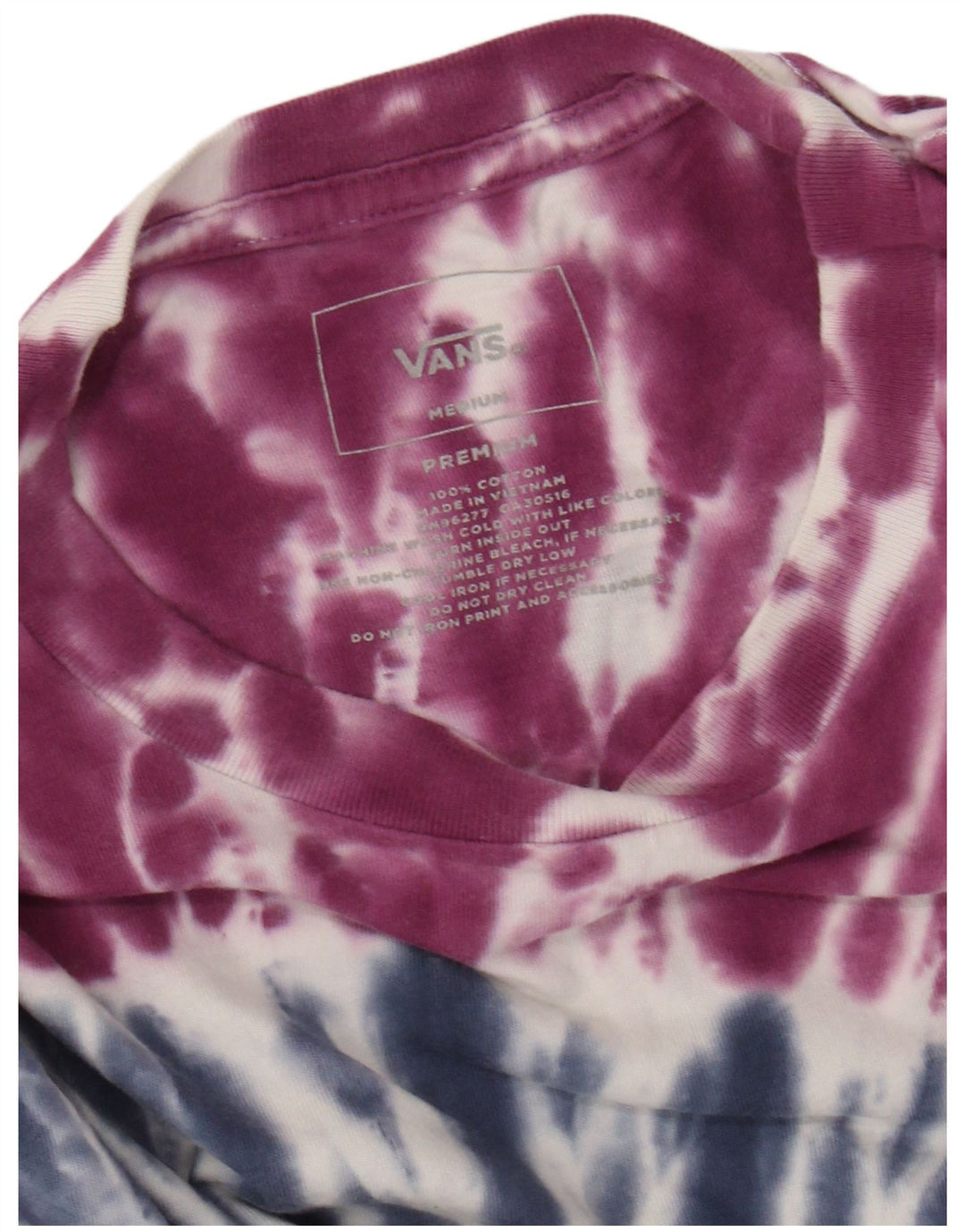 Męski T-shirt z grafiką VANS, średniej wielkości, wielokolorowy, bawełniany Tie Dye