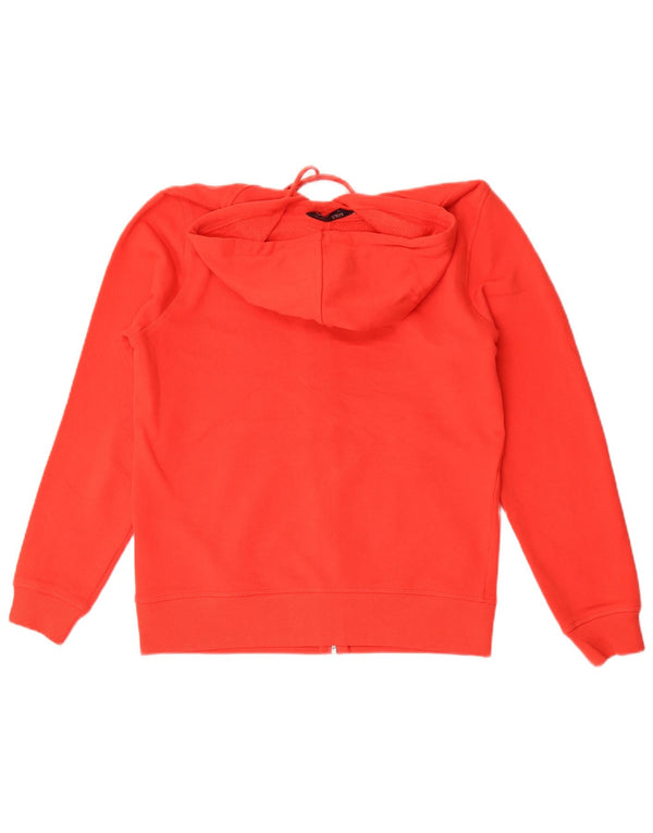 Marks & Spencer Damski sweter z kapturem i zamkiem, UK 10, mały, czerwony, bawełniany
