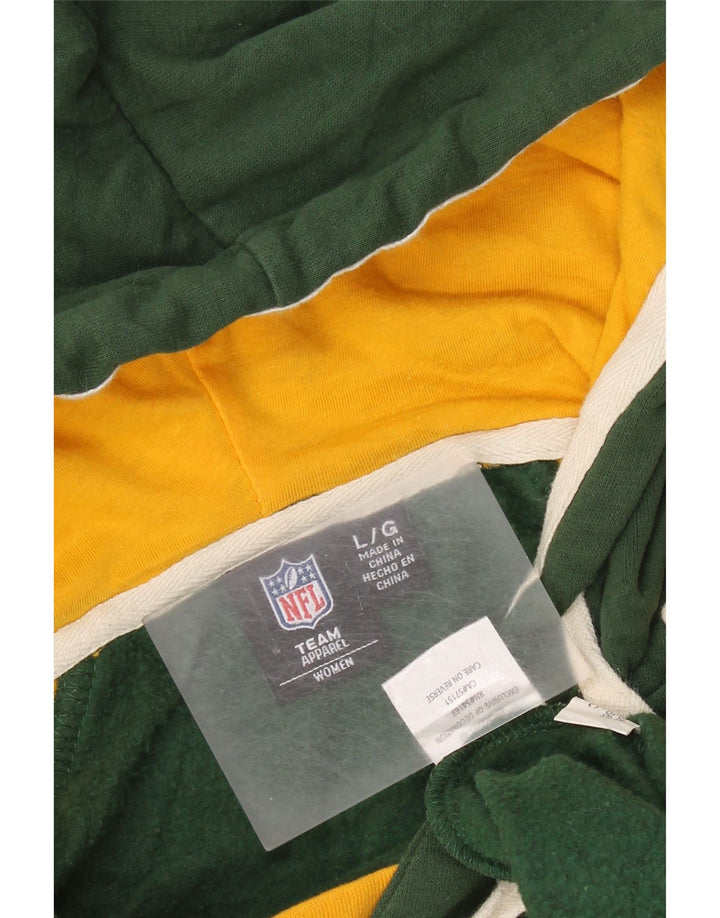 Damska bluza z kapturem Green Bay Packers NFL UK 16, duża, zielona, z blokami kolorów