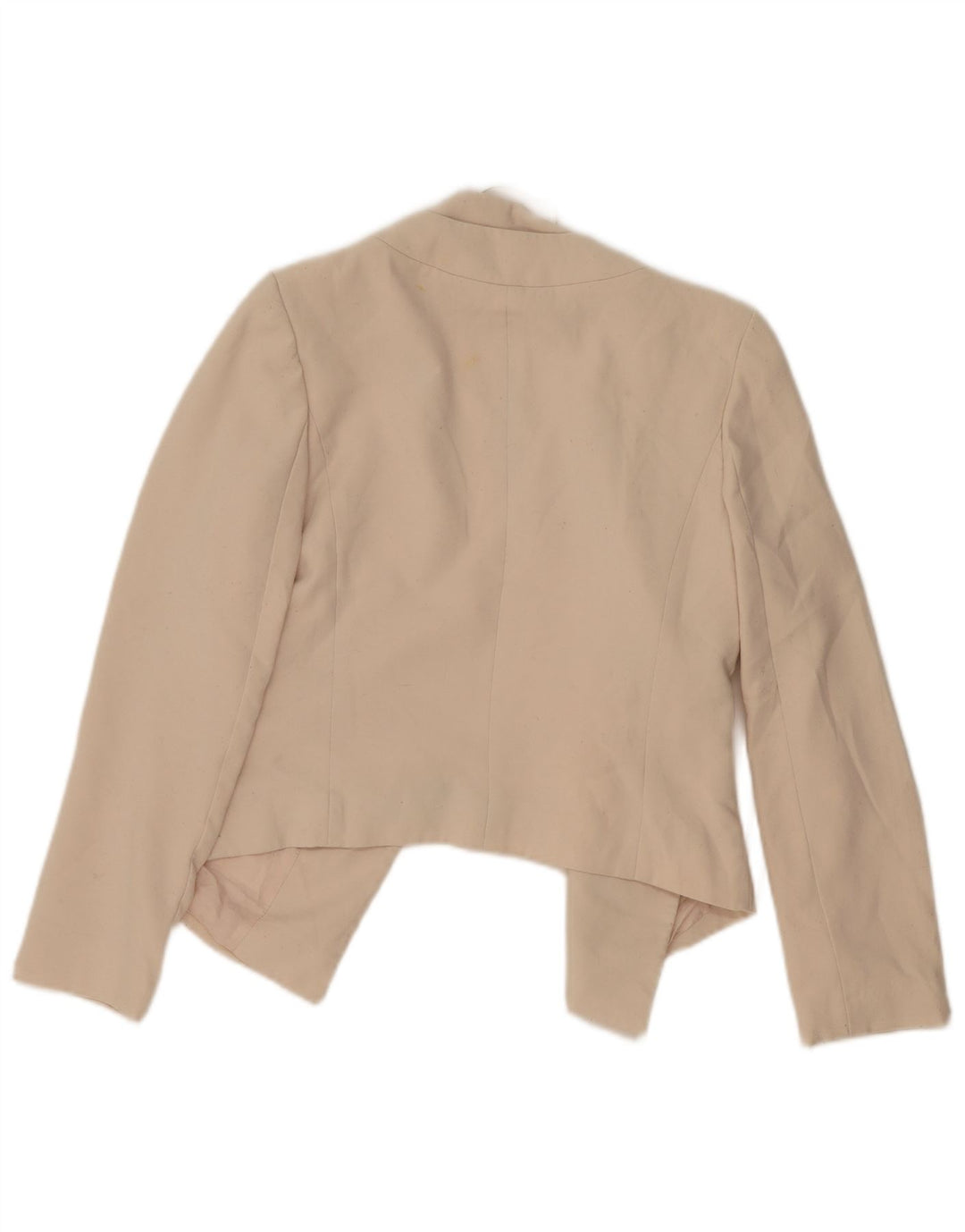Damska marynarka Topshop Crop Open, UK 14, duża, beżowa, poliester