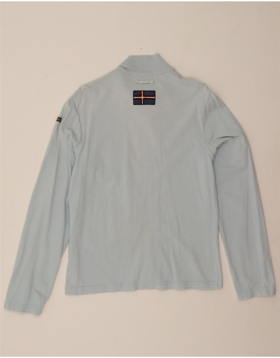 NAPAPIJRI Womens Tracksuit Top Jacket UK 14 Large Blue Vintage Napapijri and Second-Hand Napapijri from Messina Hembry 