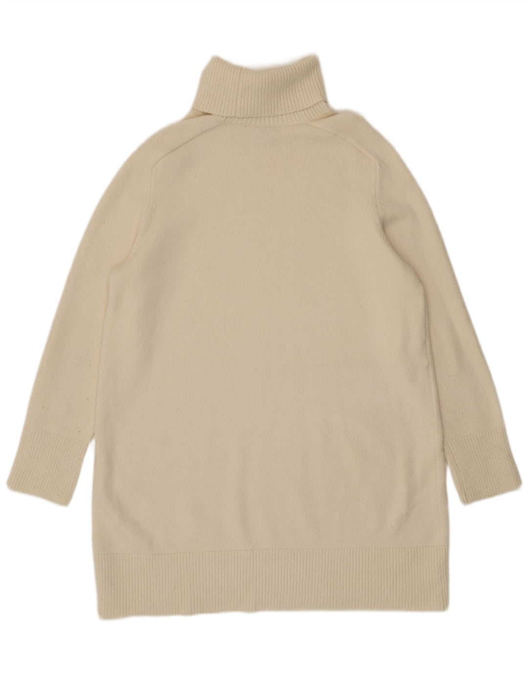 Damski sweter z golfem Zara UK 16 Large Beżowa Wiskoza