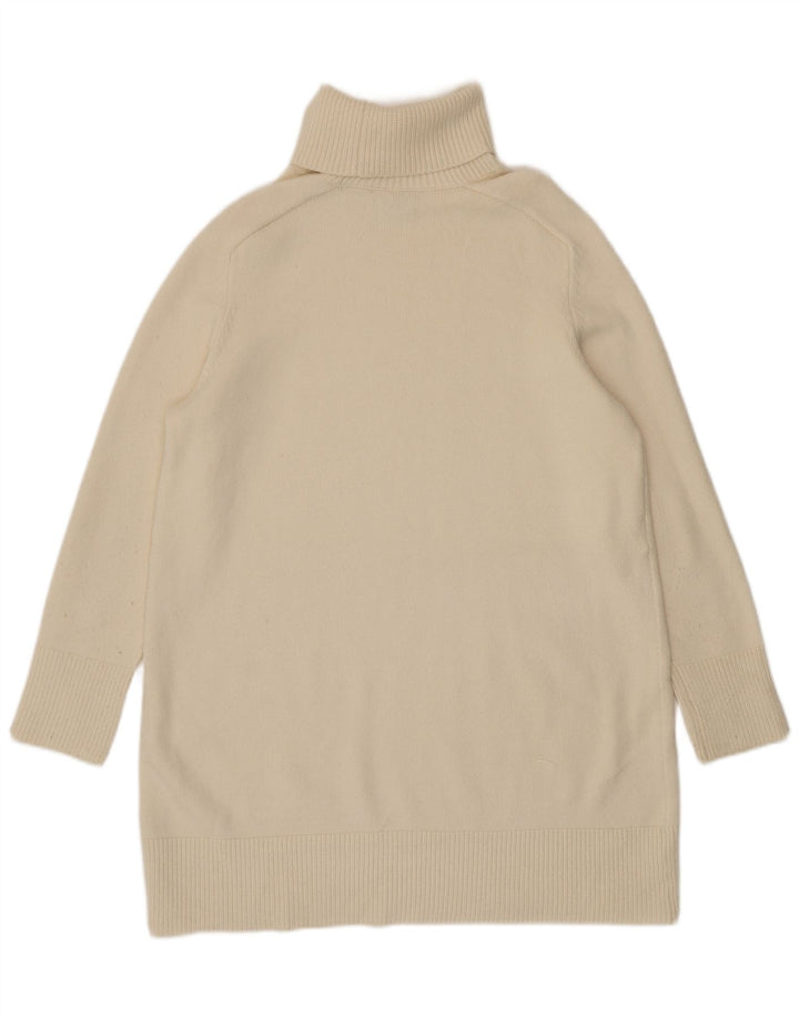 Damski sweter z golfem Zara UK 16 Large Beżowa Wiskoza