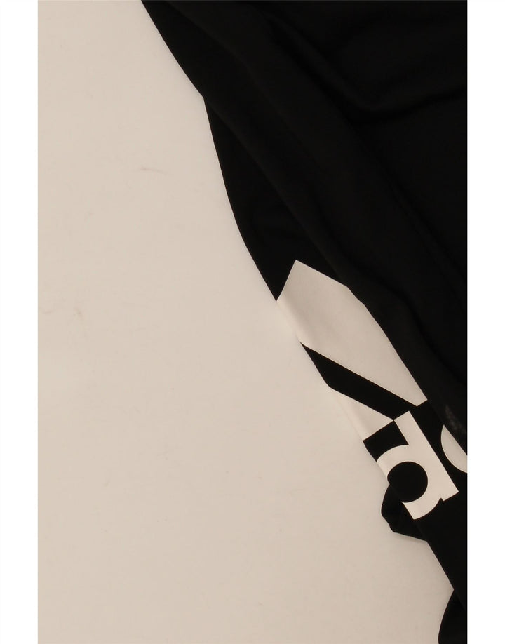 Legginsy dziewczęce Adidas z grafiką 11-12 lat, czarny poliester