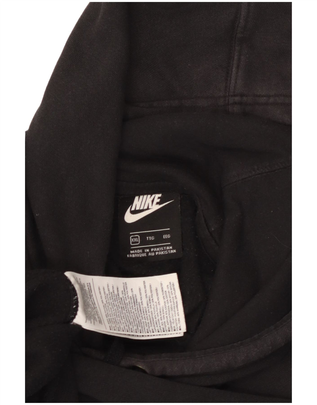 Męski sweter z kapturem NIKE 2XL, czarny, bawełniany