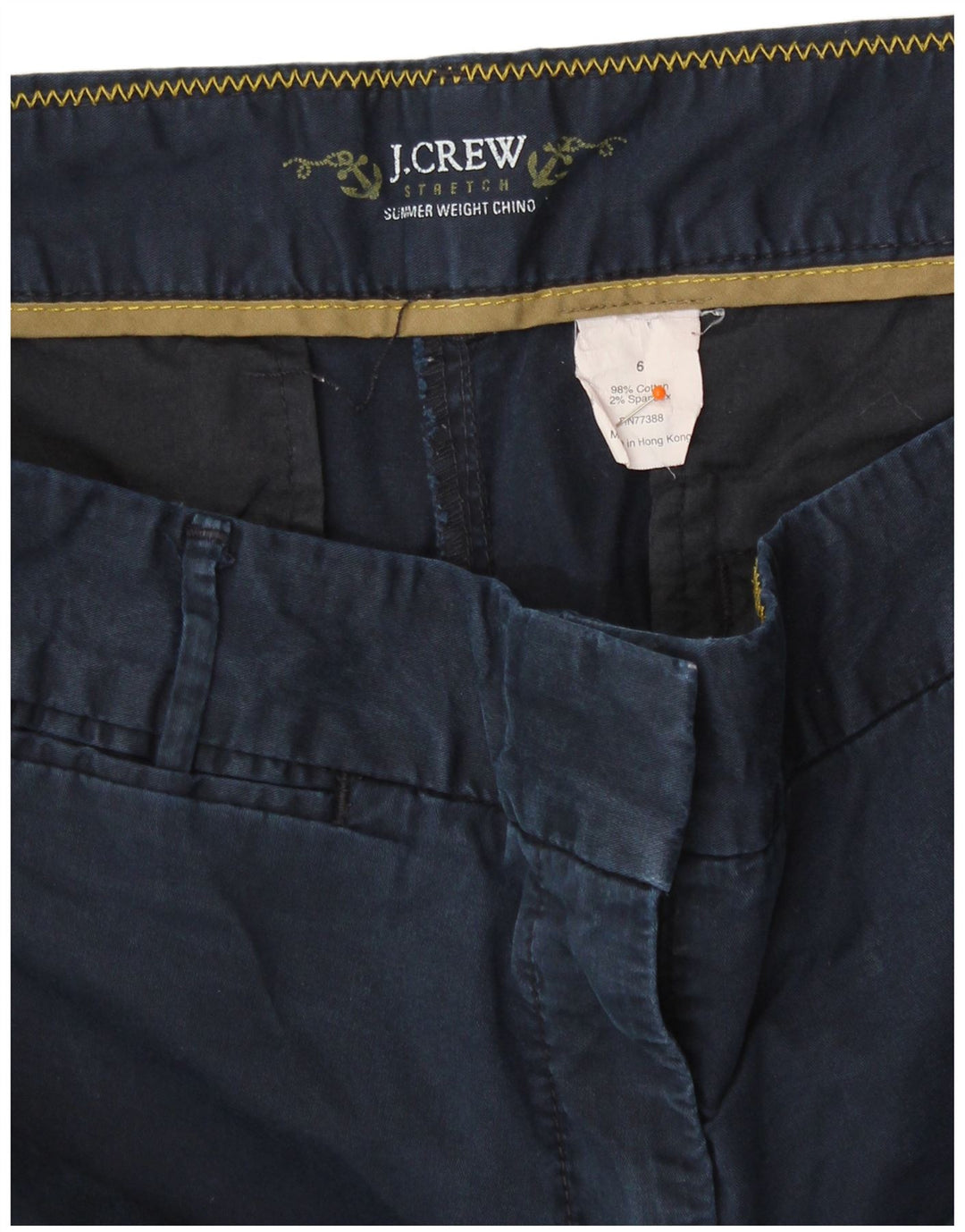 Damskie spodenki Chino J. CREW US 6 Medium W32 Granatowa bawełna