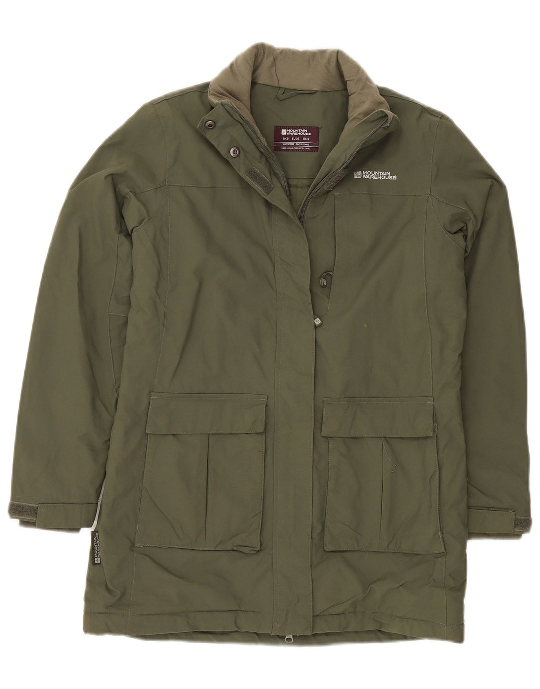MOUNTAIN WAREHOUSE Damski płaszcz wiatrówka oversize UK 8 Small Khaki