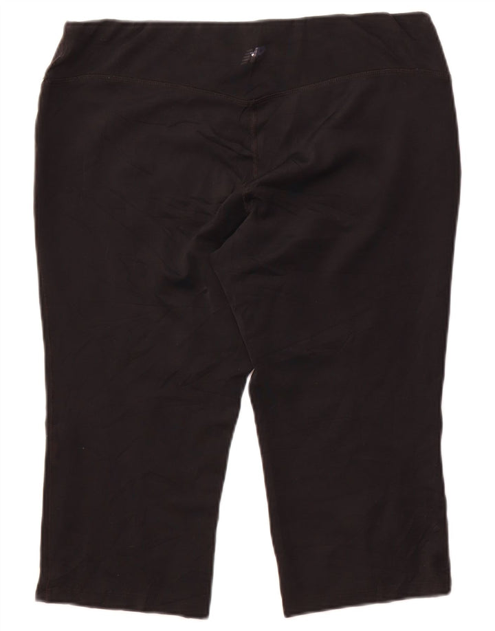 Damskie legginsy Capri New Balance UK 18 XL, czarny poliester