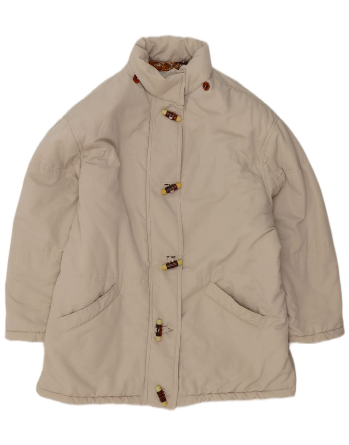 Damski płaszcz wiatrówkowy oversize Aurelio Zepino UK 14 Medium Off White