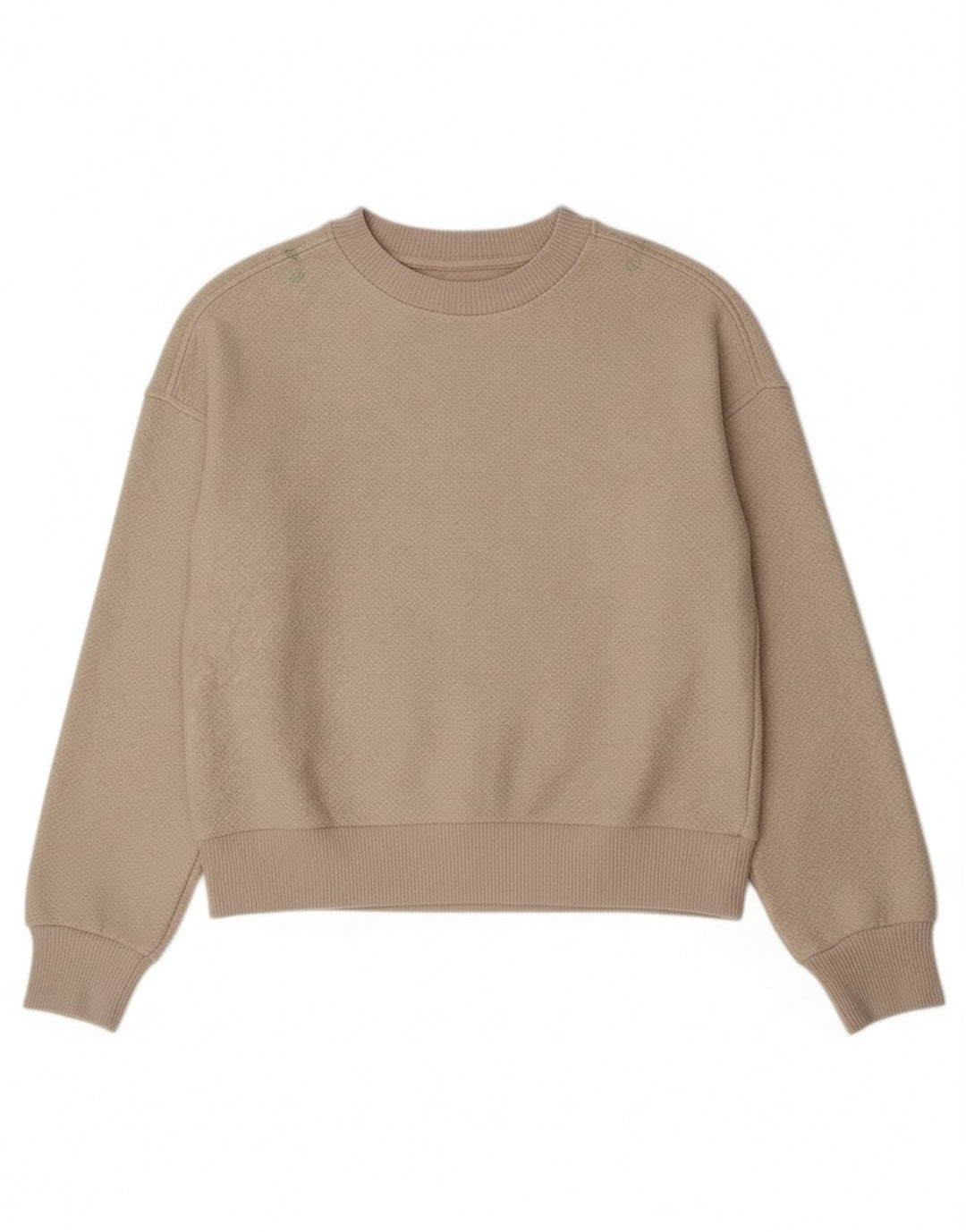 Damski sweter z dekoltem w łódkę Benetton UK 10, mały, klasyczny, w kolorze złamanej bieli